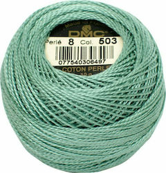 DMC Ață Broderie Cotton Perle No8 Bumbac VERDE 87m