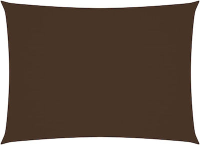 vidaXL Shade Sail Brown 4x5m Rectangle made of Oxford fabric