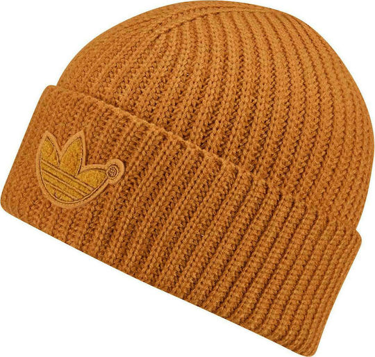Hero Adidas Blue Version Beanie Orange Beanie Unisex Σκούφος με Rib Πλέξη Focus Orange