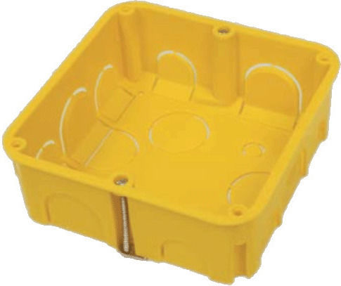 Courbi Cutie electrică îngropată Ramificare pentru gips-carton în culoarea Galben