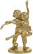 Inart Decorative Monkey Polyresin Monkeys in Gold 19x11x30cm 1pcs