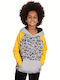 BodyTalk Fleece Kinder Sweatshirt mit Kapuze und Taschen Gray