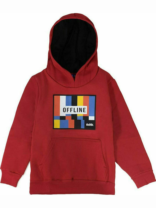 BodyTalk Kids Sweatshirt with Hood and Pocket Red