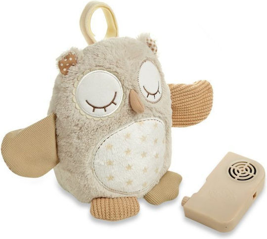 Cloud b Nighty Night Owl Baby-Schlaftröster aus Stoff mit weißen Klängen für Neugeborene