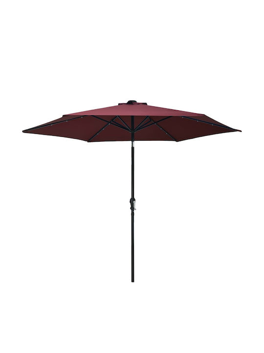 Umbrelă Rotundă Metalică Burgundă Φ3m