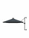 Umbrelă De Perete Rotundă Metalică Antracit Φ3xÎ1.31m