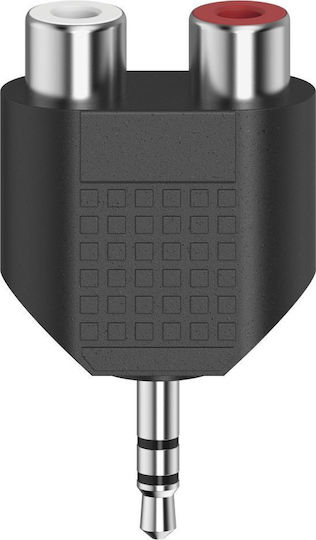 HAMA Convertor 3.5mm masculin în RCA 2x femelă 1buc 00205187