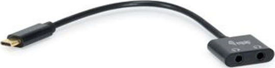 Equip Μετατροπέας USB-C male σε 3.5mm 2x female (133469)
