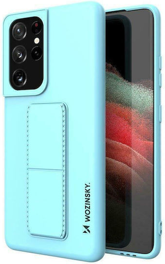Wozinsky Kickstand Flexible Задна корица Силикон Светлосин (Galaxy S21 Ultra 5G)