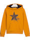 Kids Sweatshirt with Hood and Pockets Yellow