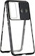 Wozinsky Magnetic Cam Slider 360 Full Cover Plastic Clear / Black (Huawei P40)