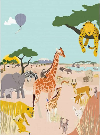 Mimi'lou Παιδική Ταπετσαρία Safari Μ200xΥ250εκ.