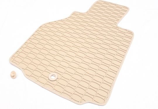Set of Front and Rear Mats 4pcs for Porsche Carrera GT 2002+ Beige