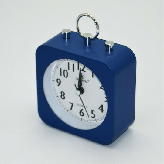 Tischuhr Mit Zeigern Mit Wecker Blau HO-OS-003