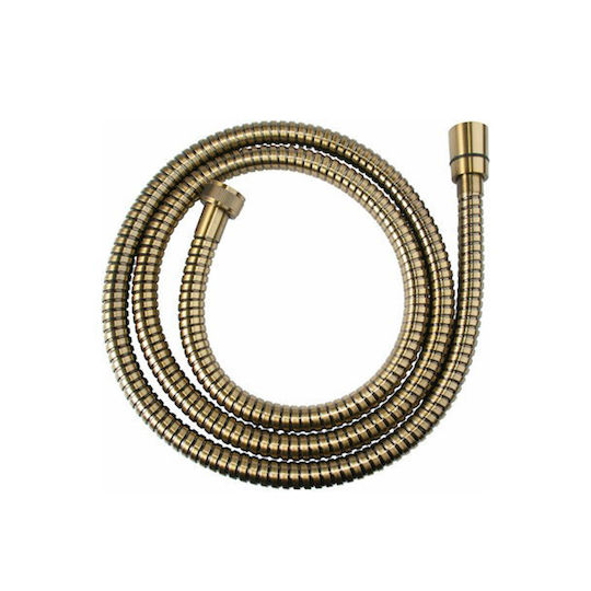 HO-BA-6254 Duschschlauch Spirale Metallisch 150cm Bronze