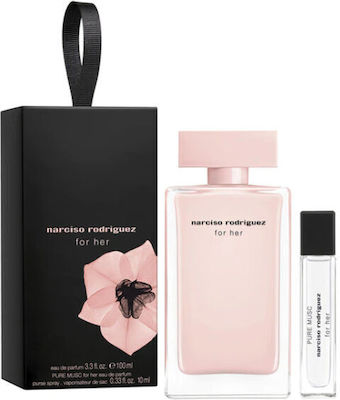 Narciso Rodriguez Eau de Parfum 100ml & Pure Musc 10ml Women's Set with Eau de Parfum