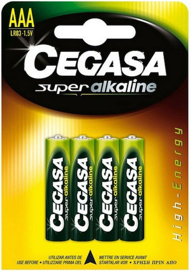 Cegasa Cegasa Super Alkaline Alcaline AAA 1.5V 4buc