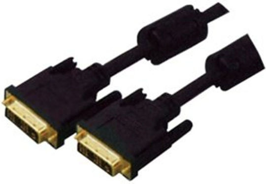DM Pro Cable DVI-D male - DVI-D male 20m Μαύρο (DM3006-00-20)