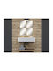 854599 Square Bathroom Mirror Set 30x30cm