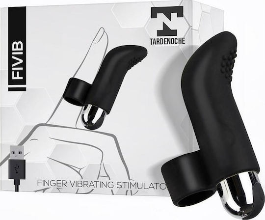 Tardenoche Fivib Vibrator Degetul cu Telecomandă 8.6cm Negru