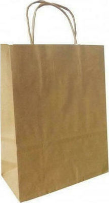 Χάρτινες Σακούλες Συσκευασίας Kraft με Χεράκι Μπεζ 41x32x12εκ. 25τμχ