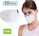 Disposable Protective Mask FFP2 White 50pcs