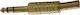 Blow Βύσμα 6.3mm Jack stereo male Χρυσό HT10062