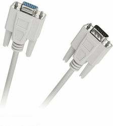 DM Pro Cable VGA male - VGA male Λευκό 1.5m (DM-3712-1.5)