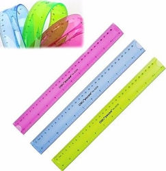 Keyroad Flexible Plastic Ruler 15cm (Μiscellaneous colours)