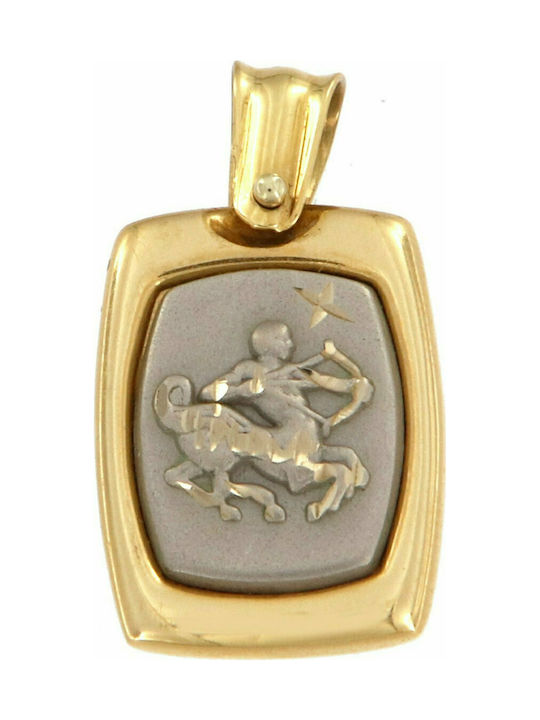 Mertzios.gr Charm Zodiac Sign from Gold 14K