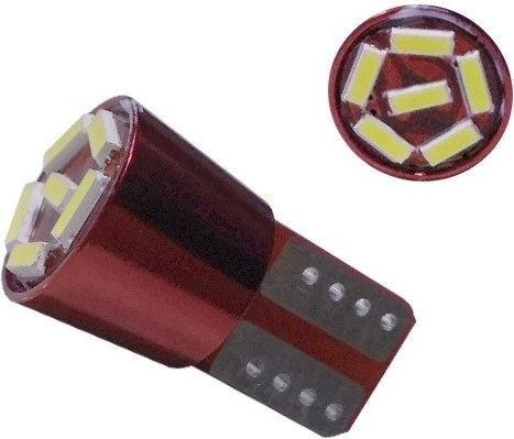 GloboStar Car Lamp T10 Canbus LED 6000K Cold White 12V 2.5W