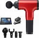 Factory Muscle Massager Fascial Gun Red Πιστόλι Μασάζ για τα Πόδια, το Σώμα & τα Χέρια με Δόνηση Κόκκινο