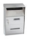 ERGOhome Mr Post Cutie Poștală pentru Exterior Inox în Culoarea Argintiu 21x8.5x30.5cm
