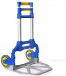 Transport Trolley Foldable for Weight Load up to 70kg Blue