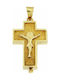 Mertzios.gr Gold Cross 14K with the Crucified