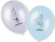 Set 8 Baloane Zi De Naștere Frozen Latex Multicolore 28 cm