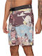 Herren Badehose Bermuda Mehrfarbig Drucken