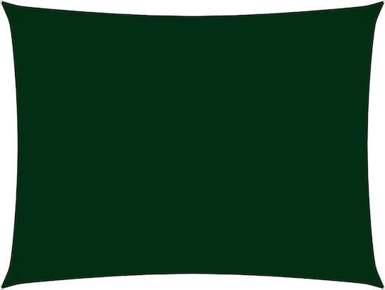 vidaXL Rectangular Shade Sail Green with PU Coating 6x8m Rectangle made of Oxford fabric