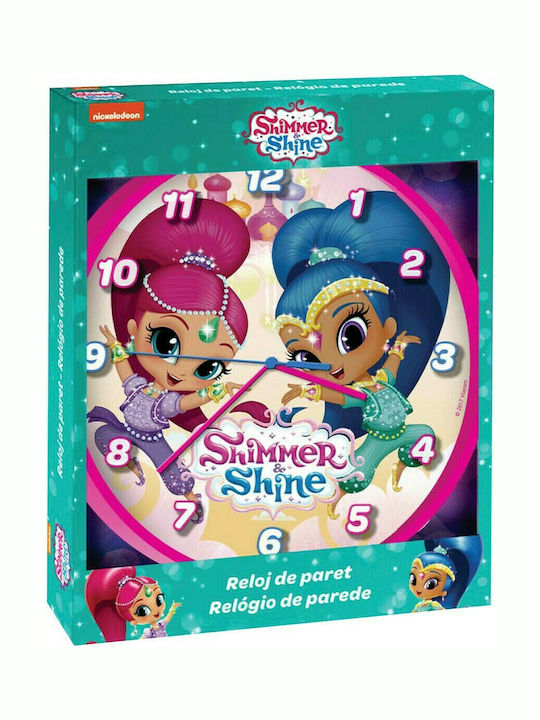 Детски стенен часовник Shimmer & Shine Пластмаса 25εκ.