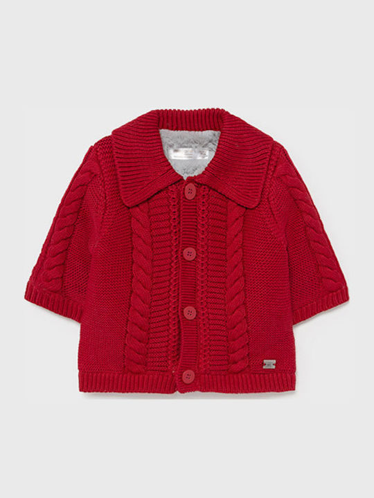 Mayoral Kids Cardigan Knitted Red