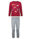 Kinder-Set mit Leggings Winter 2Stück Burgundisch