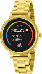 Marea Β61002 40mm Smartwatch with Heart Rate Monitor (Gold)