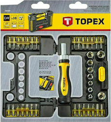 Topex Screwdriver Socket with 38 Interchangeable Tips