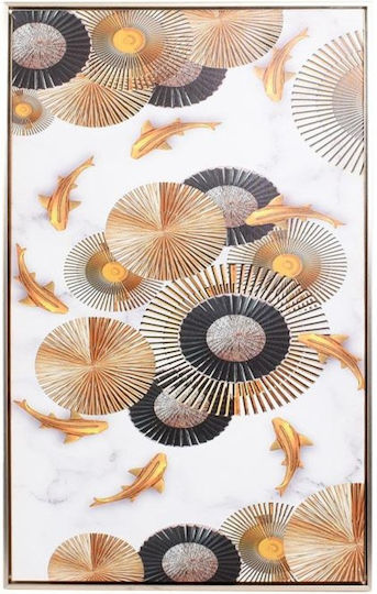 Fylliana Gold Fish Κάδρο σε Καμβά 50x80cm