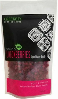 Green Bay Organic Berries Άγρια Κόκκινα Μύρτιλλα Lingonberries με Χυμό Μήλου without Sugar 125gr