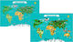 Office Decorative Scratch Map 88x52cm