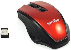 Weibo RF-2812 Wireless Mouse Roșu