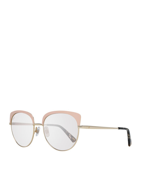 Web Women's Sunglasses with Pink Metal Frame and Pink Lens WE0271 32Z