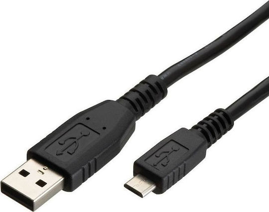 Treqa Regulär USB 2.0 auf Micro-USB-Kabel Schwarz 2m (CA-8561) 1Stück