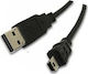Digital IQ USB 2.0 Кабел USB-A Мъжки - Мини USB-B Мъжки Черен 0.1м IQ-MINI USB